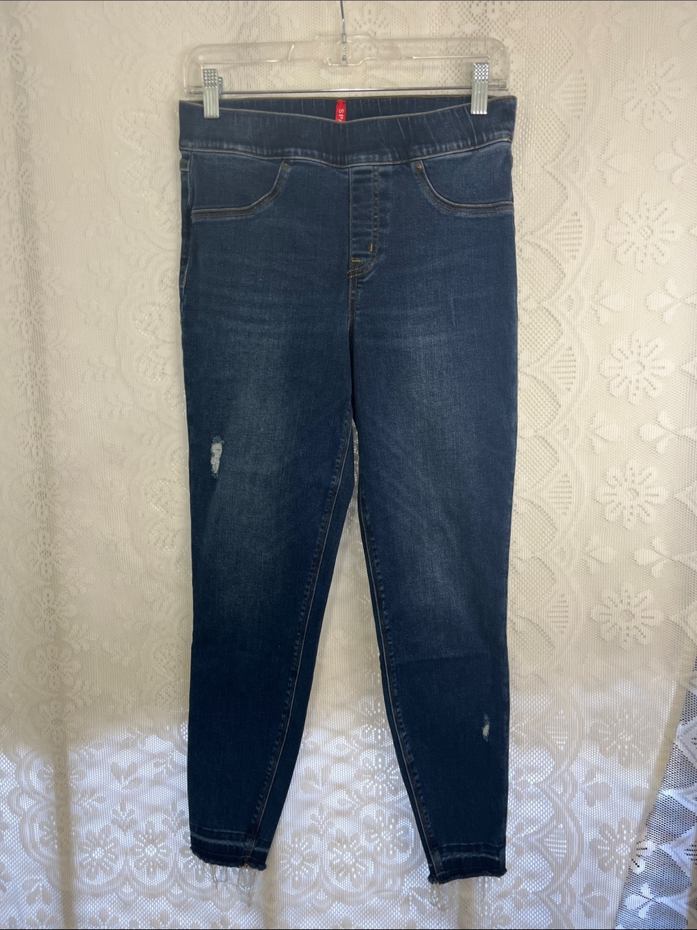 SPANX Dark Blue Stretch Jeggings M